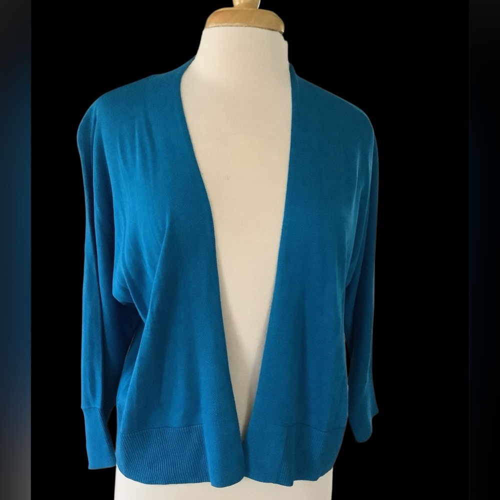 BNWT LOFT Vibrant Blue Open Cardigan